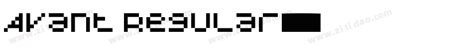 Avant Regular字体转换